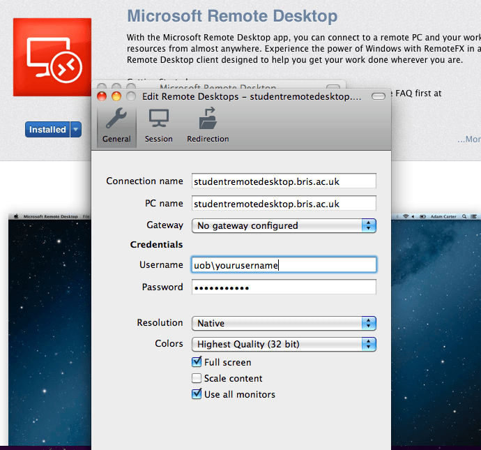 microsoft remote desktop windows 10 mac