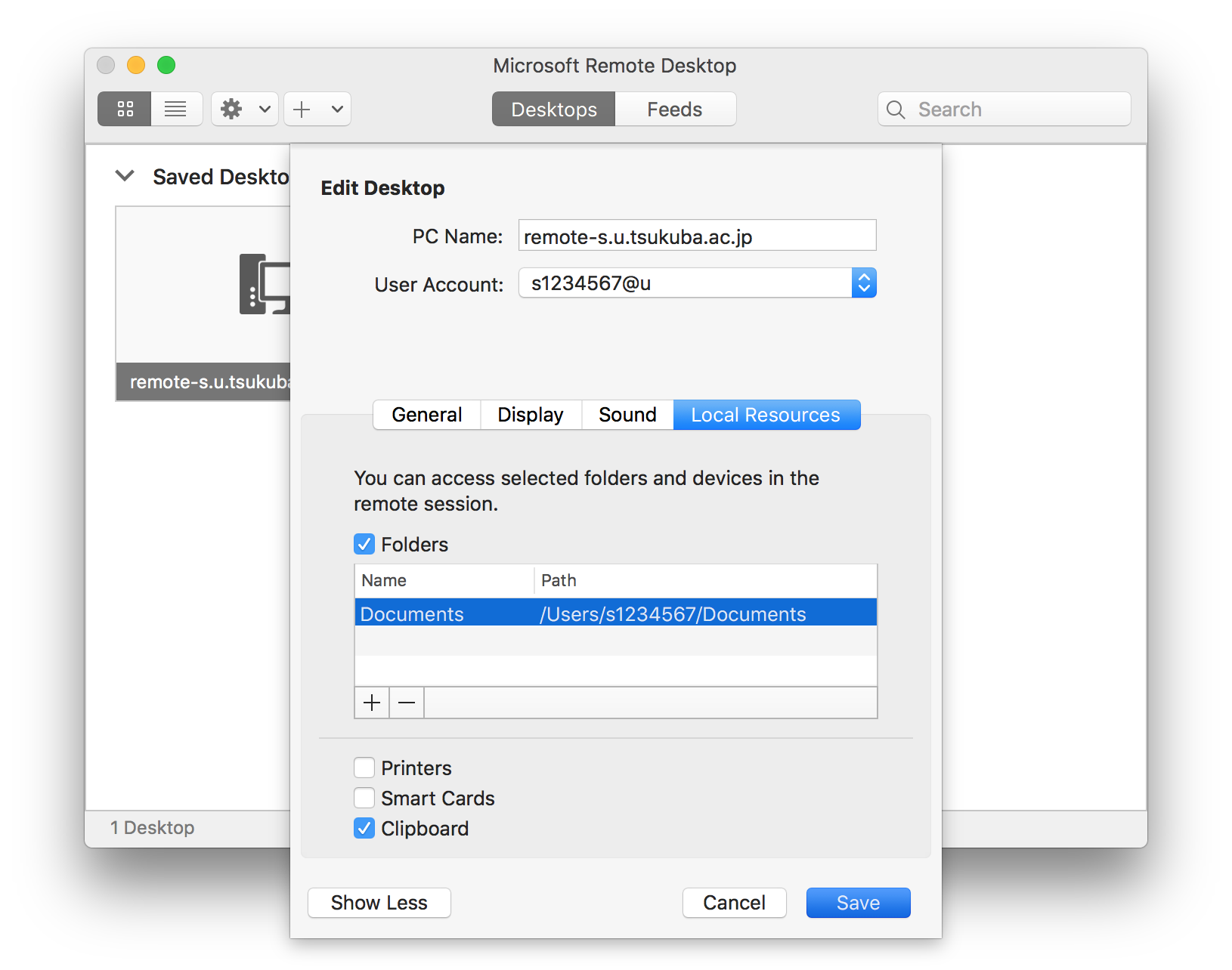 microsoft remote desktop mac beta swap control and command key